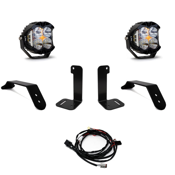 LP4 Pro Bumper Kit - '20-25 Gladiator / '18-25 Wrangler JL; w/ OE Plastic Bumper (Driving/Combo; Clear; Toggle Wiring)
