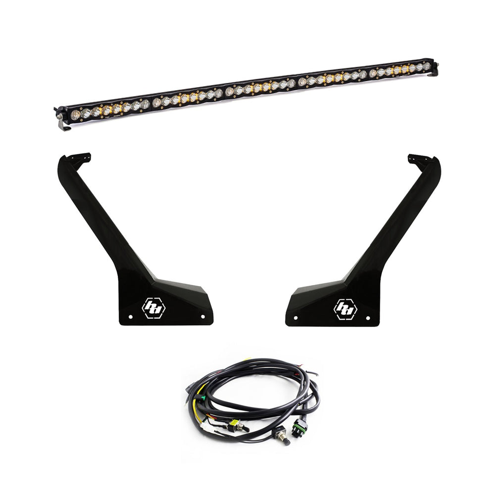 S8 50 Inch Roof Mount Kit - '20-25 Gladiator / '18-25 Wrangler JL; Exc. Rubicon 392 (Driving/Combo; Clear; Toggle Wiring)