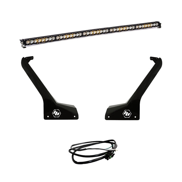S8 50 Inch Roof Mount Kit - '20-25 Gladiator / '18-25 Wrangler JL; Exc. Rubicon 392 (Driving/Combo; Clear; Upfitter Wiring)