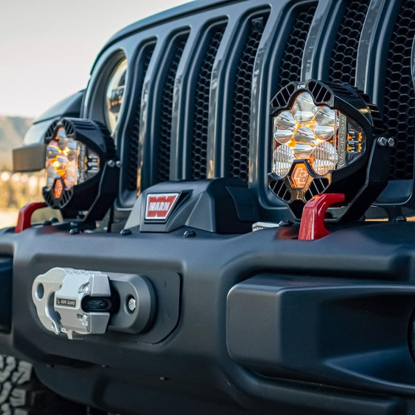 LP6 Pro Bumper Kit - '20-25 Gladiator / '18-25 Wrangler JL; w/ OE Steel Bumper (Driving/Combo; Clear; Toggle Wiring)