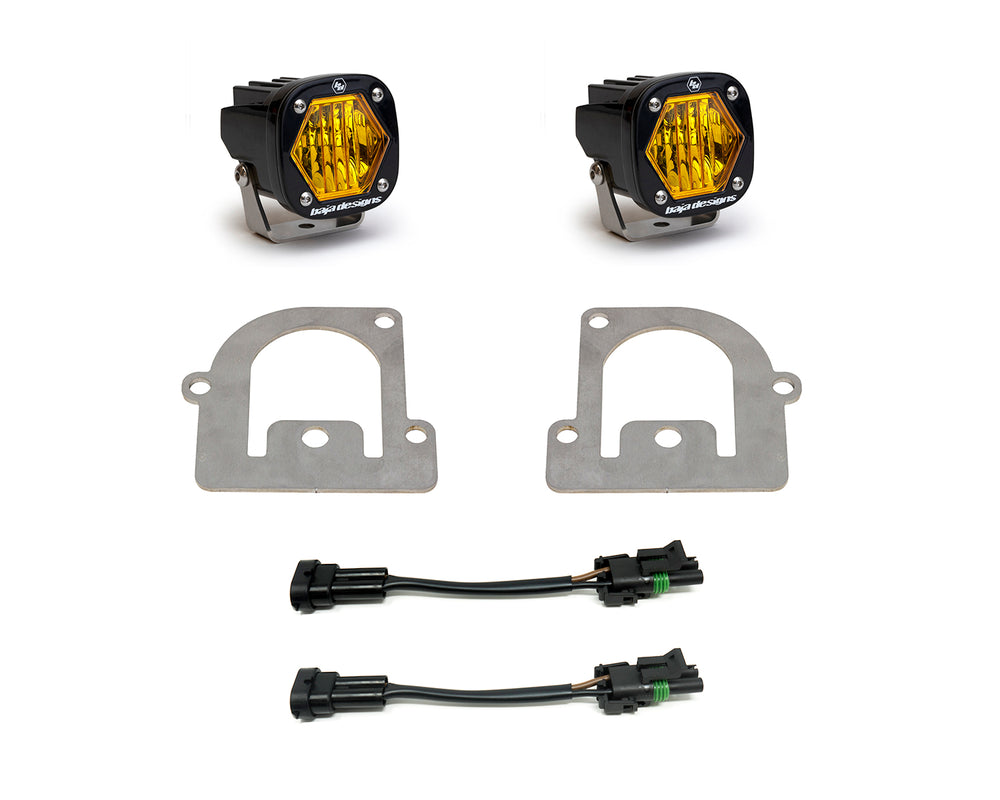 S1 Fog Pocket Kit - '21-25 Bronco Sport (Wide Cornering; Baja Amber)