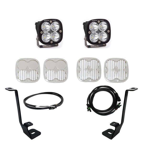 Squadron Sport A-Pillar Kit - '21-22 F-150 (Spot; Clear; Upfitter Wiring)