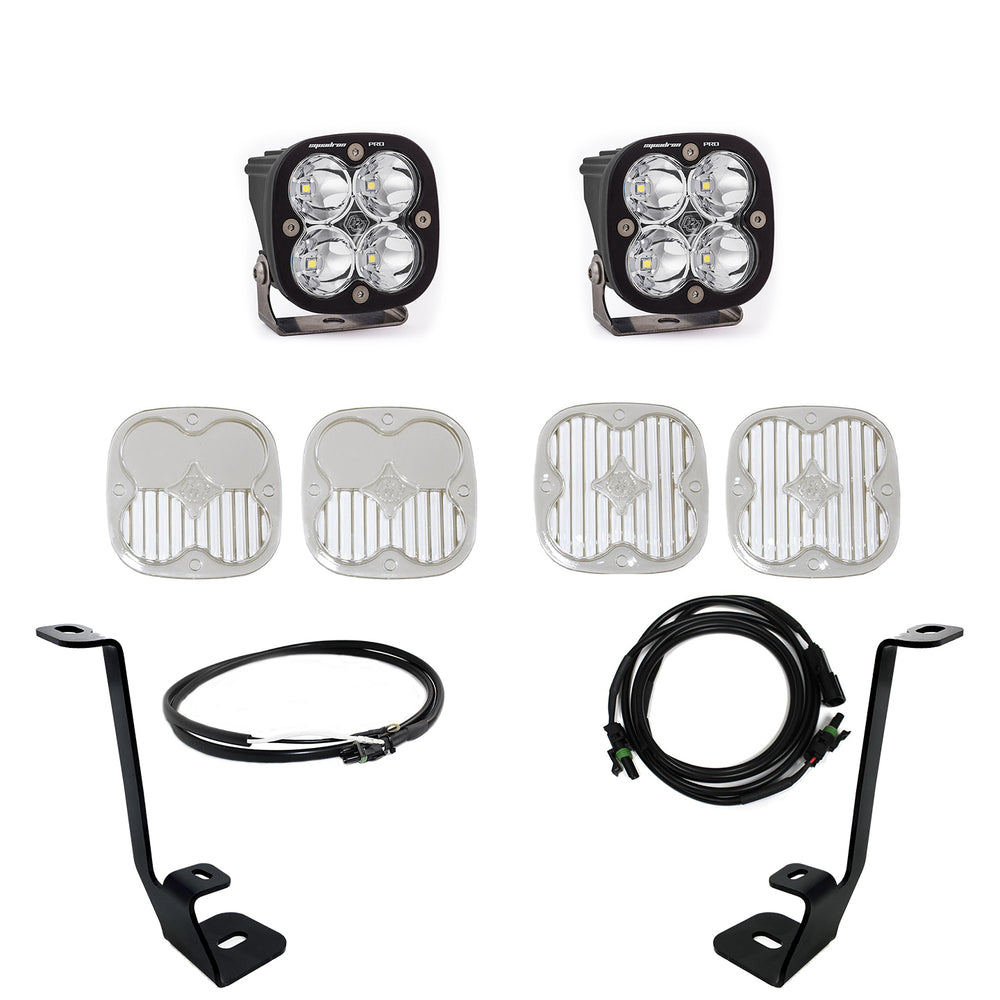 Squadron Pro A-Pillar Kit - '21-22 F-150 (Spot; Clear; Upfitter Wiring)