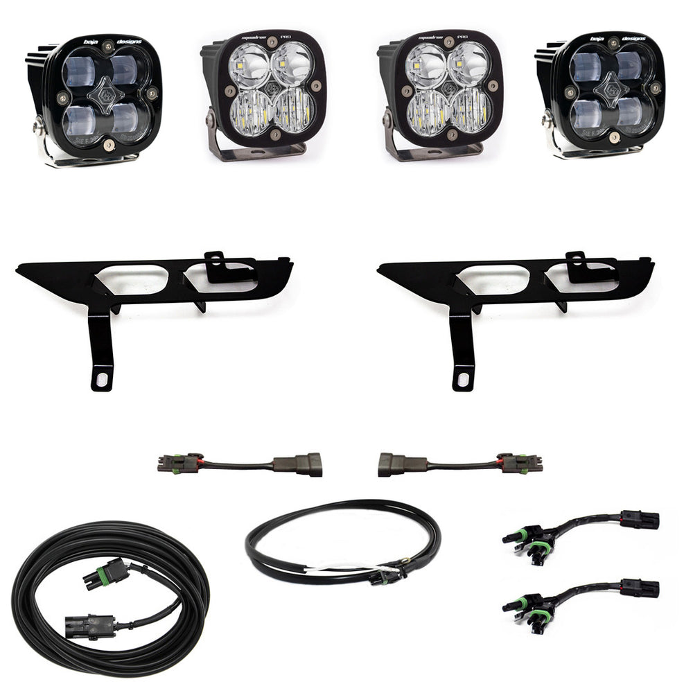 Squadron SAE/Sport Fog Pocket Kit - '21-23 F-150 w/o DRL (SAE Fog; Clear; Upfitter Wiring)