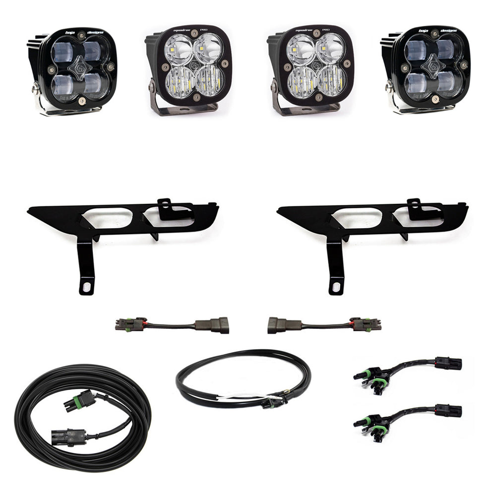 Squadron SAE/Pro Fog Pocket Kit - '21-23 F-150 w/o DRL (SAE Fog; Clear; Upfitter Wiring)