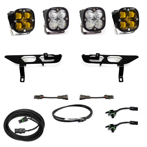 Squadron SAE/Pro Fog Pocket Kit - '21-23 F-150 w/o DRL (SAE Fog; Baja Amber; Toggle Wiring)
