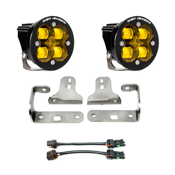 Squadron-R SAE Fog Pocket Kit - '20-25 Gladiator / '18-25 Wrangler JL; w/ OE Sport Bumper (SAE Fog; Baja Amber)