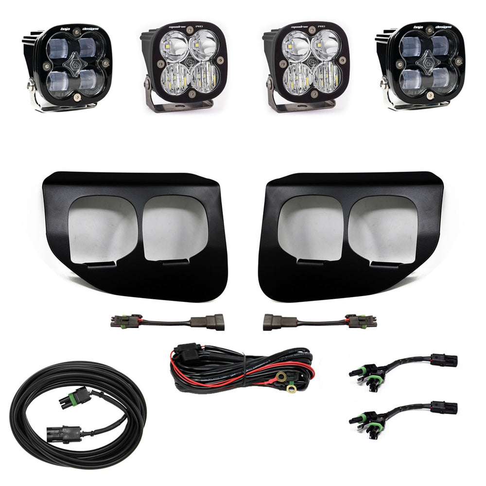 Squadron SAE/Pro Fog Pocket Kit - '20-22 F-250/350 Super Duty (SAE Fog; Clear; Toggle Wiring)