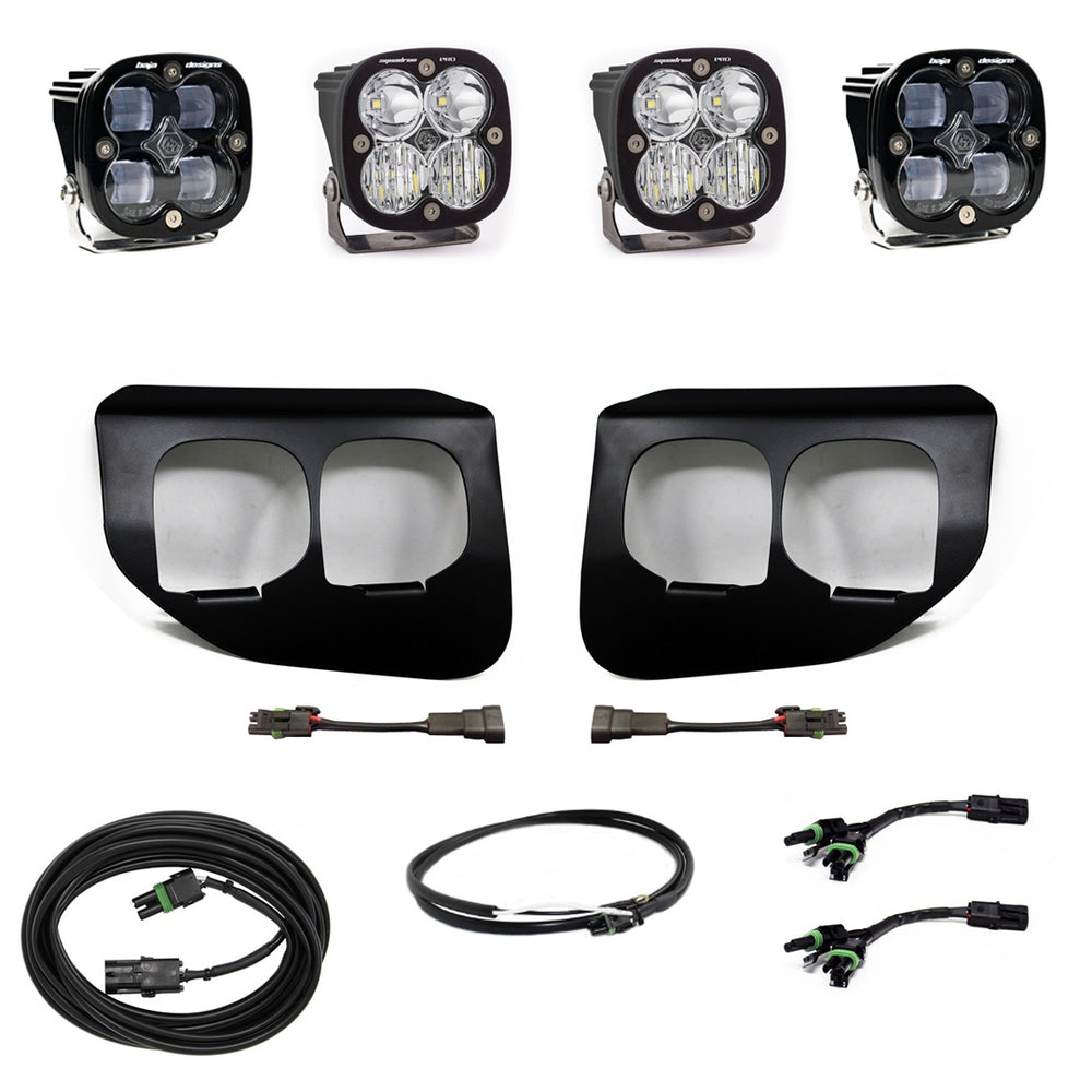 Squadron SAE/Pro Fog Pocket Kit - '20-22 F-250/350 Super Duty (SAE Fog; Clear; Upfitter Wiring)