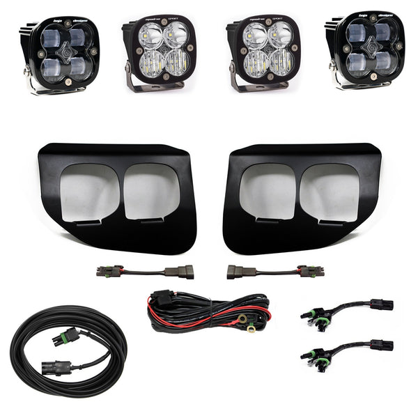 Squadron SAE/Sport Fog Pocket Kit - '20-22 F-250/350 Super Duty (SAE Fog; Clear; Toggle Wiring)