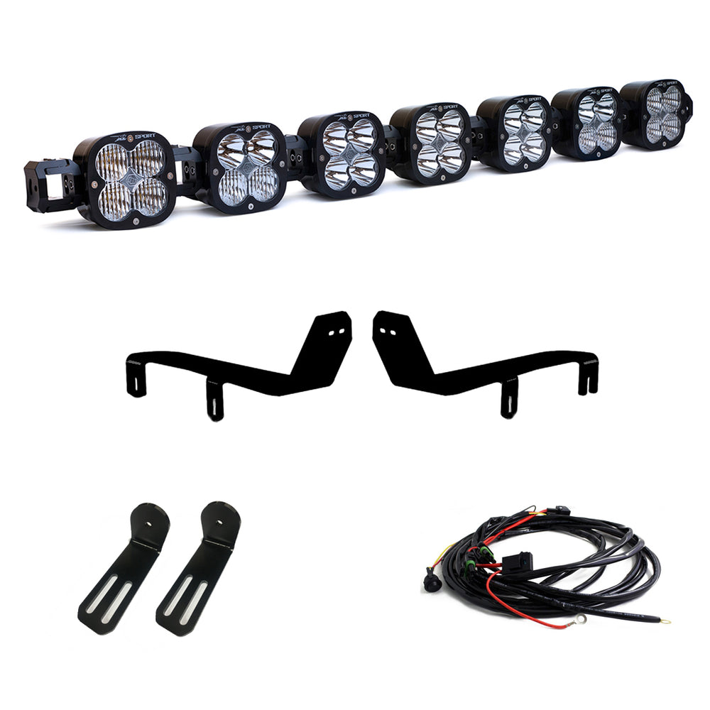 XL Linkable Sport Bumper Light Kit - '17-19 F-250/350 Super Duty (Multi-Pattern; Clear; Toggle Wiring)