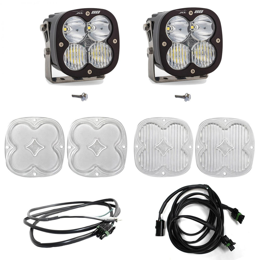 XL80 A-Pillar Kit - '21-25 Bronco; '22-25 Bronco Raptor (Driving/Combo; Clear; Upfitter Wiring)