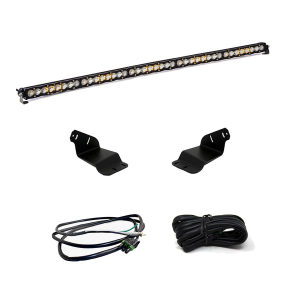 S8 50 Inch Roof Mount Kit - '21-25 Bronco; '22-25 Bronco Raptor (Driving/Combo; Clear; Upfitter Wiring)