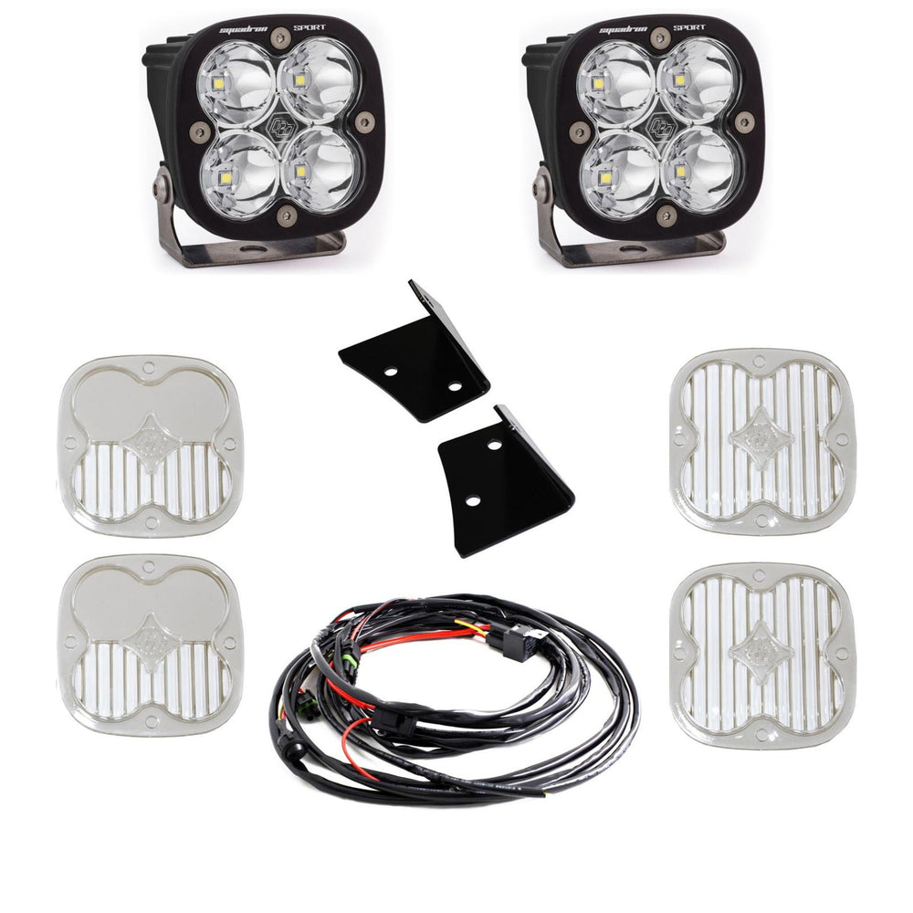 Squadron Sport A-Pillar Kit - '07-18 Wrangler JK (Spot; Clear)