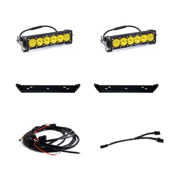 OnX6+ 10 Inch Dual Behind Grille Kit - '21-25 F-150 Raptor, '24-25 Raptor 37/R (Driving/Combo; Baja Amber)