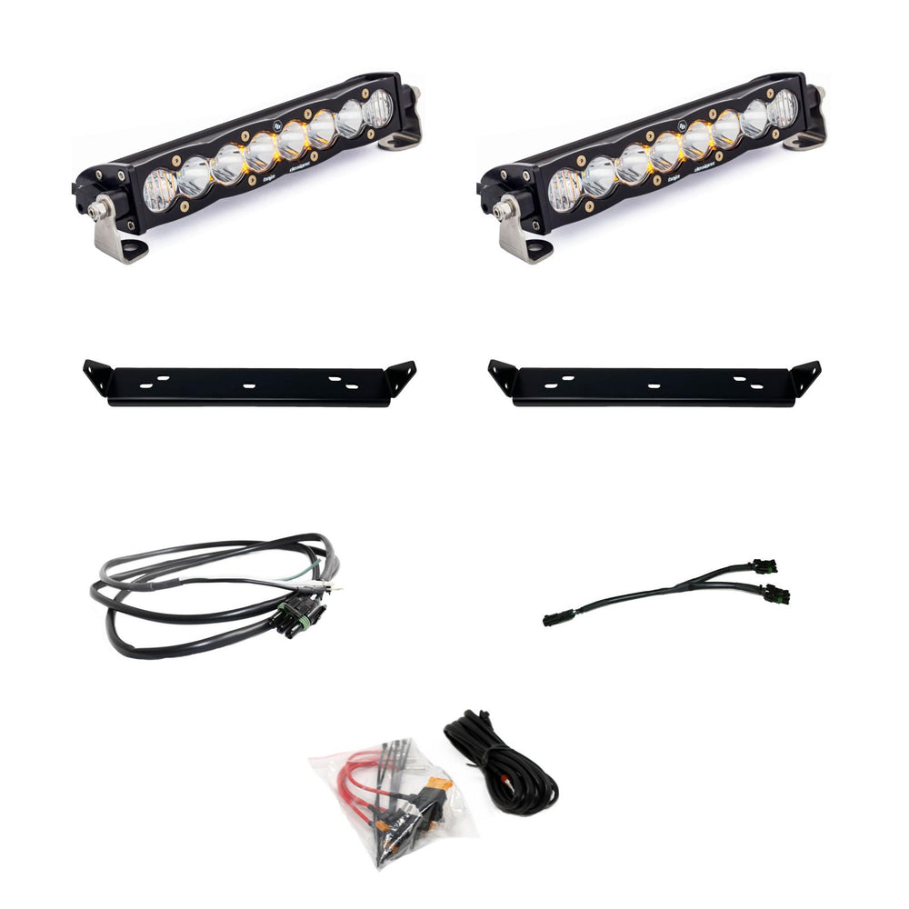 S8 10 Inch Dual Behind Grille Kit - '21-25 F-150 Raptor, '24-25 Raptor 37/R (Driving/Combo; Clear)