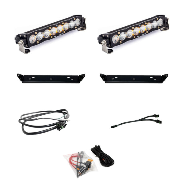 S8 10 Inch Dual Behind Grille Kit - '21-25 F-150 Raptor, '24-25 Raptor 37/R (Driving/Combo; Clear)