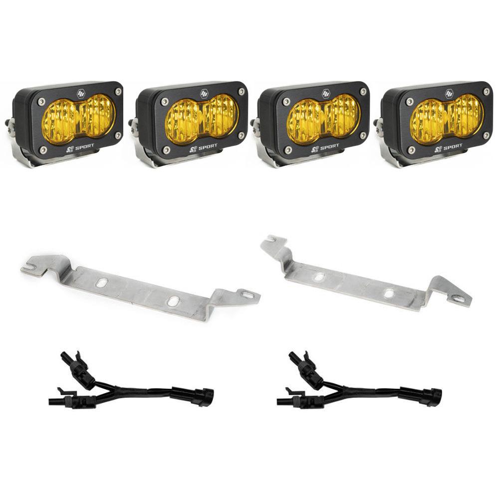 S2 Sport Fog Pocket Kit - '22-25 Tundra (Wide Cornering; Baja Amber)