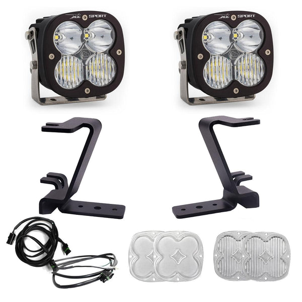 XL Sport A-Pillar Kit - 2023-25 Ford F-250/350 Super Duty (Driving/Combo; Clear; Upfitter Wiring)