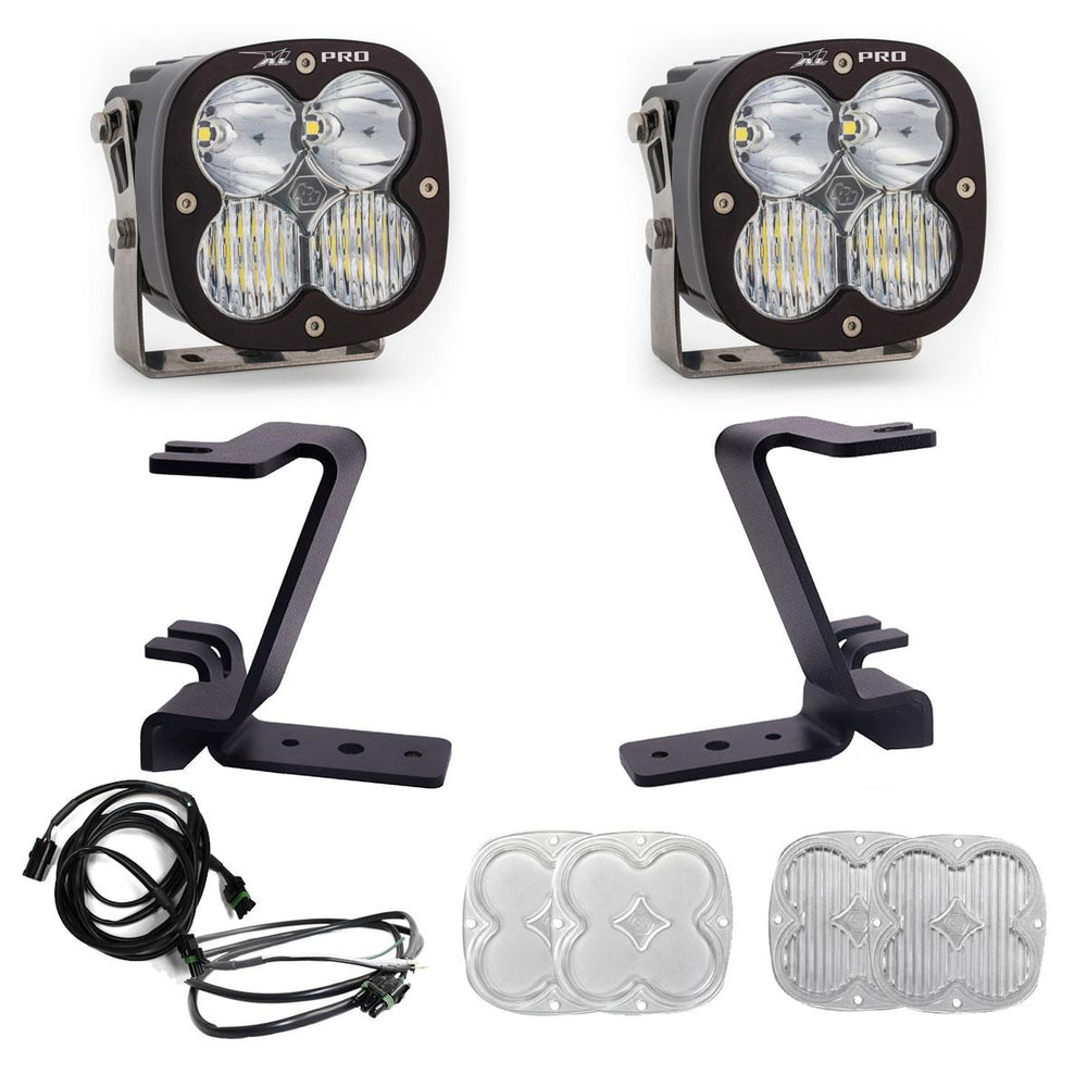 XL Pro A-Pillar Kit - 2023-25 Ford F-250/350 Super Duty (Driving/Combo; Clear; Upfitter Wiring)