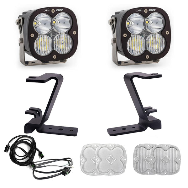 XL80 A-Pillar Kit - 2023-25 Ford F-250/350 Super Duty (Driving/Combo; Clear; Upfitter Wiring)