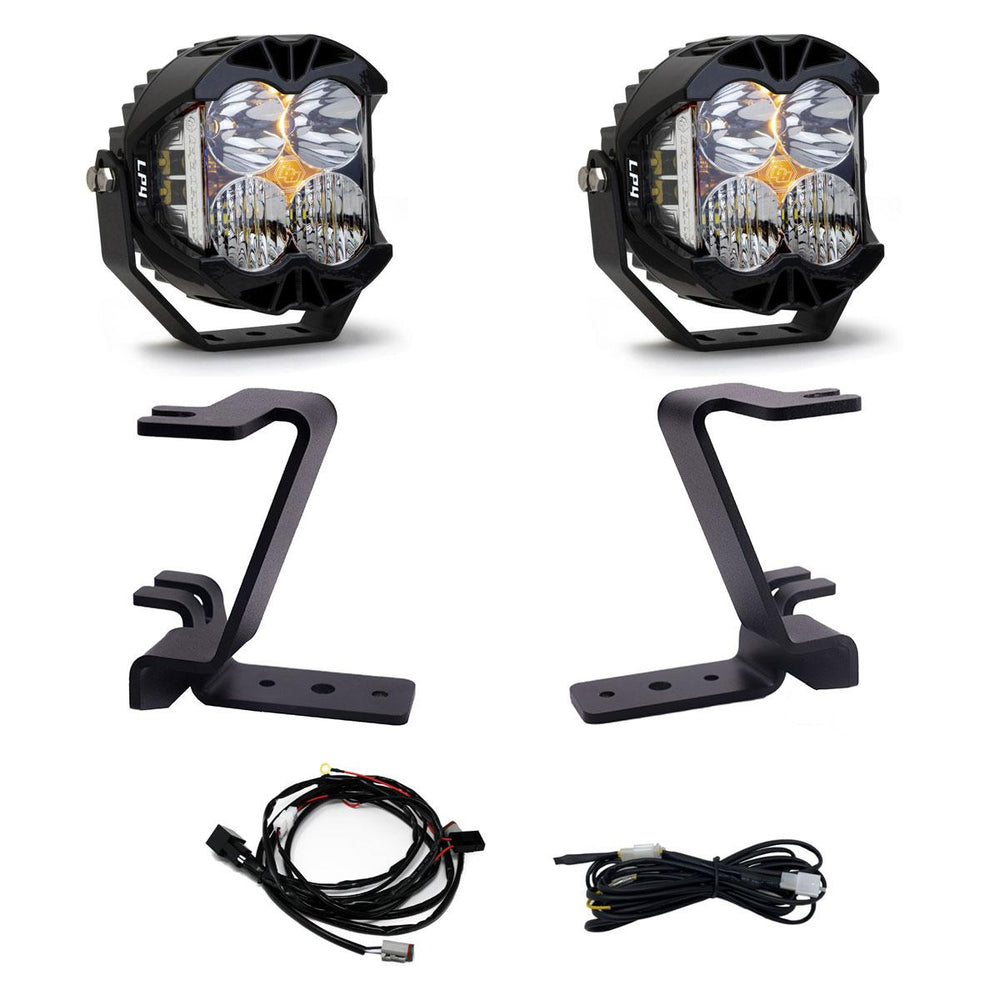 LP4 A-Pillar Kit - 2023-25 Ford F-250/350 Super Duty (Driving/Combo; Clear; Upfitter Wiring)