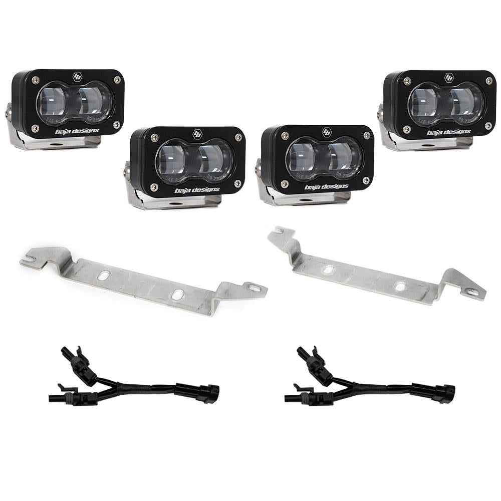 S2 SAE OEM Fog Light Replacement Kit - 2024-On Toyota Tacoma (SAE Spot; Clear)