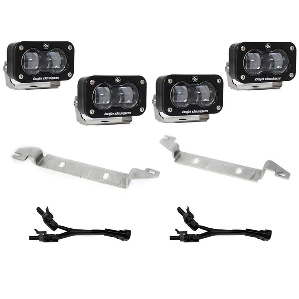 S2 SAE OEM Fog Light Replacement Kit - 2024-On Toyota Tacoma (SAE Spot; Clear)