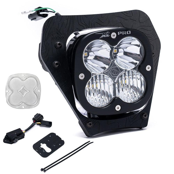 KTM XL Pro (D/C) Headlight Kit w/ Dimmer - 2024-On 450 XCF-W; 350 XW-F; 500 XW-F; 150 XC-W; 250 XC-W; 300 XC-W (Spot; Clear)