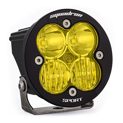 Squadron-R Sport Black LED Light Pod (Driving/Combo; Baja Amber)