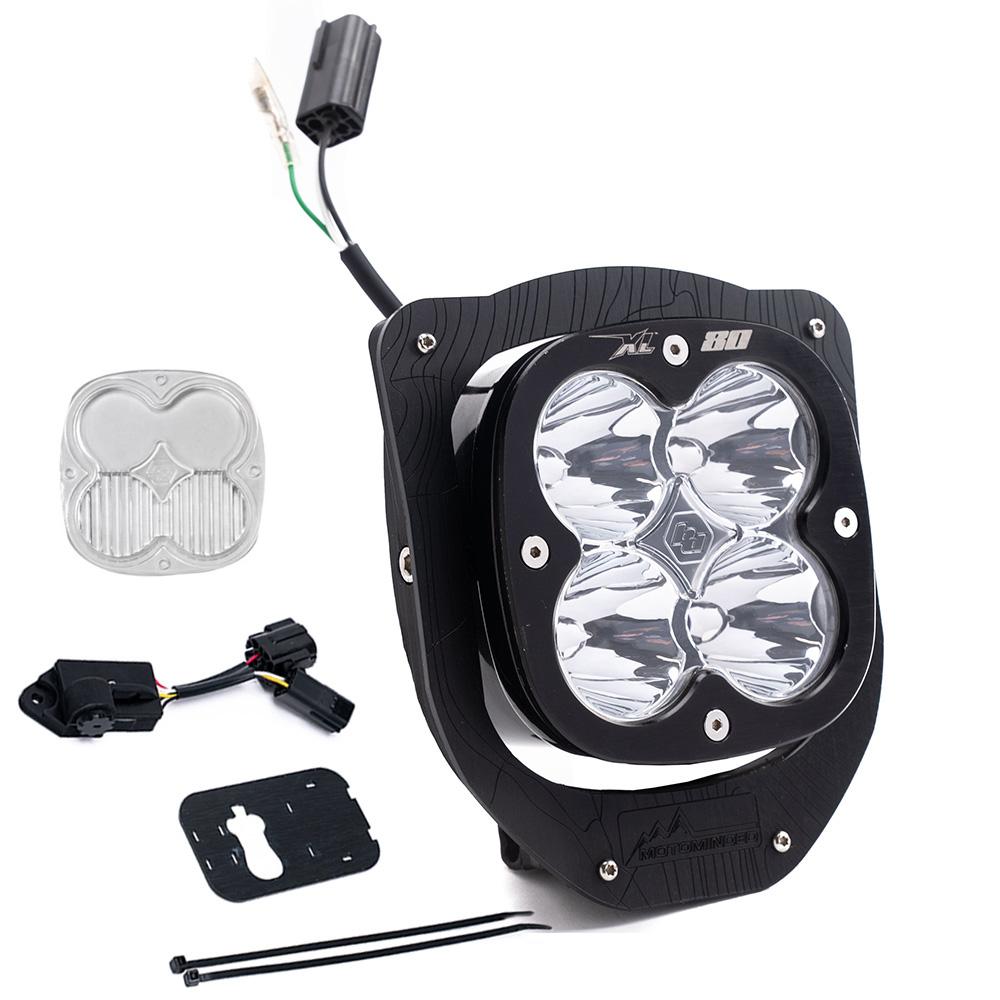 Husqvarna XL80 (D/C) Headlight Kit w/ Dimmer - 2024-On FE350W; FE 501W; FE 450 (Spot; Clear)