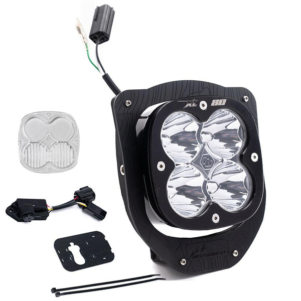 Husqvarna XL80 (D/C) Headlight Kit w/ Dimmer - 2024-On FE350W; FE 501W; FE 450 (Spot; Clear)