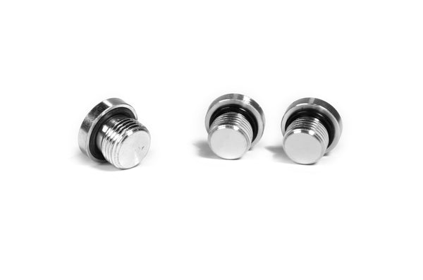 Fleece Performance - 2007.5-2018 6.7 Cummins Stock VGT Turbo Coolant Delete Plugs - FPE-6.7CR-COOL-PLUG