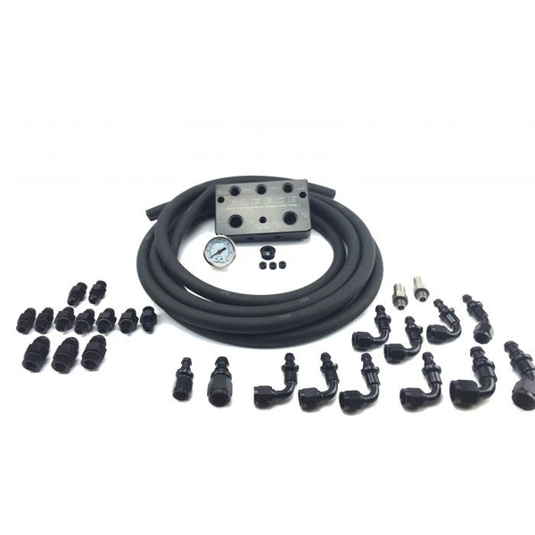 Fleece Performance - 2007.5-2018 Cummins Regulated Return Fuel Distribution Block - FPE-CRR-20-0806