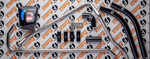 Fleece Performance FPE-CUMM-SSHCL-12V - HVAC Heater Hose Kit