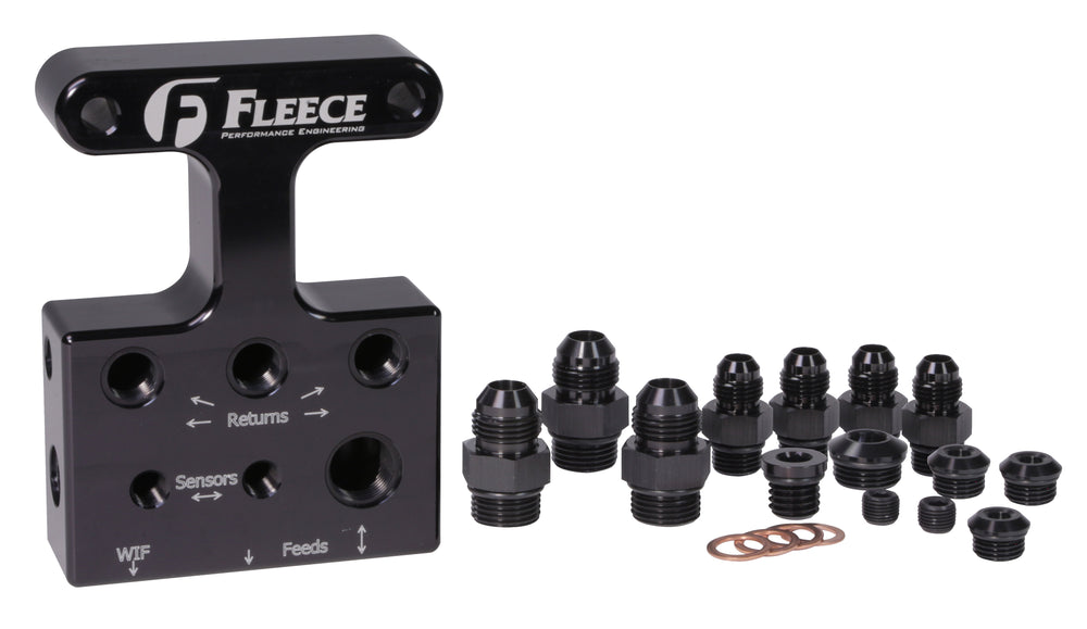 Fleece Performance - 2007.5-2009 - 3rd Gen 6.7L Dodge/Cummins Fuel Distribution Block - FPE-FFD-RF-3G-67