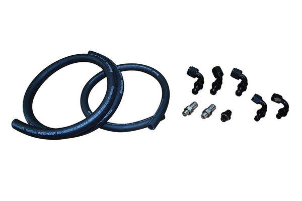 Fleece Performance - 2007.5-2009 6.7L Cummins Fuel Distribution Block Hose and Fitting Kit - FPE-FFD-RF-HF-KIT-3G-67