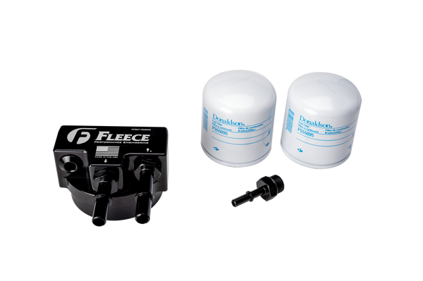 Fleece Performance - Fleece Performance Engine Mounted Filter Assembly for 6.7L Ford Powerstroke - FPE-FMC-UHFA-1123