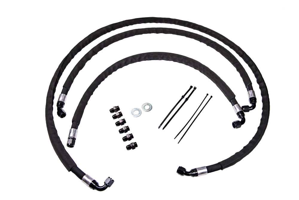 Fleece Performance - 2017-2019 GM Duramax Heavy Duty Replacement Transmission Cooler lines - FPE-TL-L5P-1719