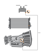 Fleece Performance FPE-TL-LB7-LLY-SHORT-SER - Transmission Oil Cooler Line