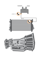 Fleece Performance FPE-TL-LBZ-LMM-SHORT-SER - Transmission Oil Cooler Line