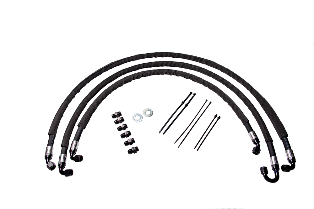 Fleece Performance - 2011-2014 GM Duramax Heavy Duty Replacement Transmission Cooler lines - FPE-TL-LML-1114
