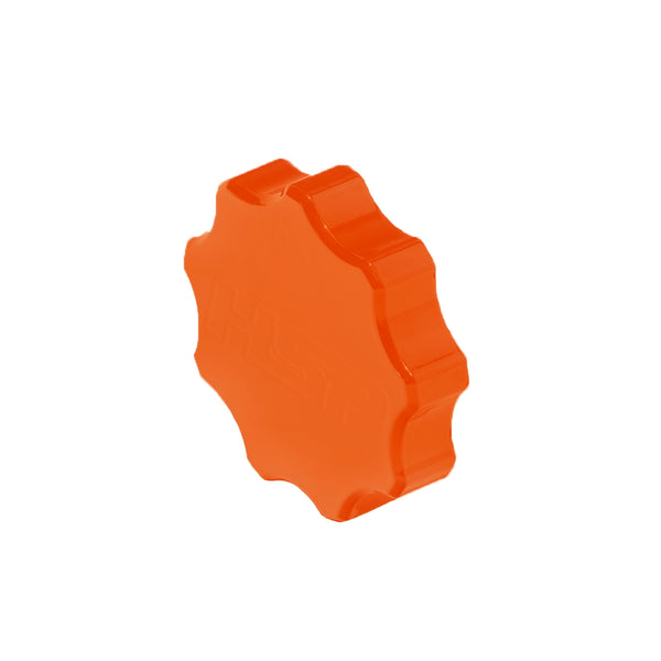 01-24 Chevrolet/GMC Billet Reservoir Cap M and M Orange HSP Diesel