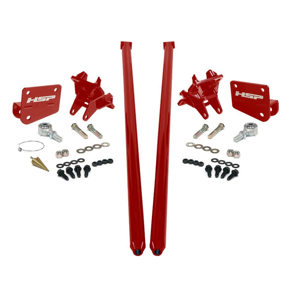 Traction Bars For 2011-2017 Ford Powerstroke 6.7L F350 DRW (CCLB)-Flag Red HSP Diesel