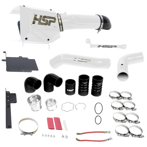 Intake And Intercooler Bundle Kit For 17-19 Ford Powerstroke F250/350 6.7L-Flag Red HSP Diesel