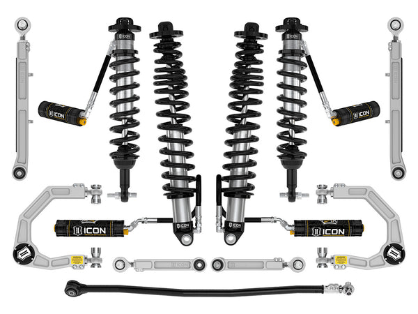 ICON 2021-2023 Ford Bronco, Non-Sasquatch, 3-4" Lift, Stage 7 Suspension System, CDCV, Billet, Heavy Rate Rear Spring