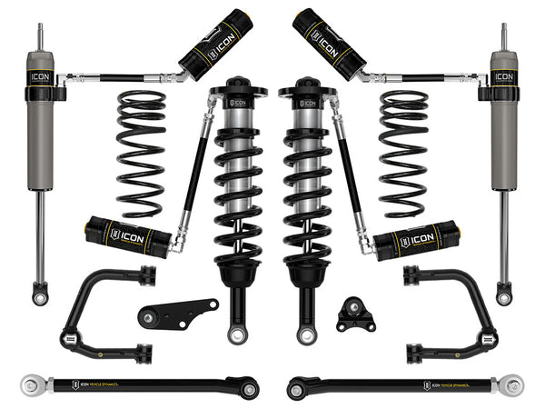 ICON 2024-2025 Toyota Tacoma 1.25-3" Lift, Stage 7 Suspension System, Tubular, Triple Rate Rear Springs
