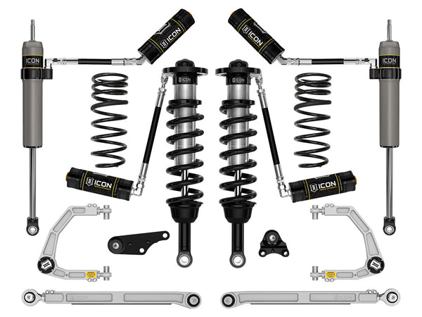 ICON 2024-2025 Toyota Tacoma 1.25-3" Lift, Stage 7 Suspension System, Billet, Overland Rear Springs