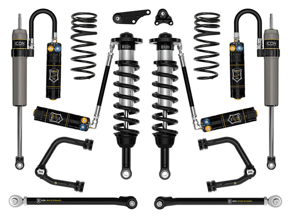 ICON 2024-2025 Toyota Tacoma 1.25-3" Lift, Stage 9 Suspension System, Tubular, Triple Rate Rear Springs