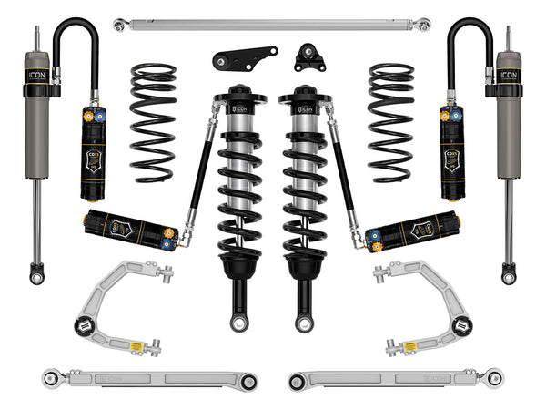 ICON 2024-2025 Toyota Land Cruiser 250 Series, 1.25-3" Lift, Stage 8 Suspension System, CDXS, Billet